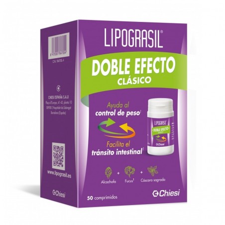 Comprar LIPOGRASIL DOBLE EFECTO CLÁSICO 50 COMPRIMIDOS al mejor precio en Farmacia4Estaciones, tu farmacia online Comprar LIPOGRASIL DOBLE EFECTO CLÁSICO 50 COMPRIMIDOS