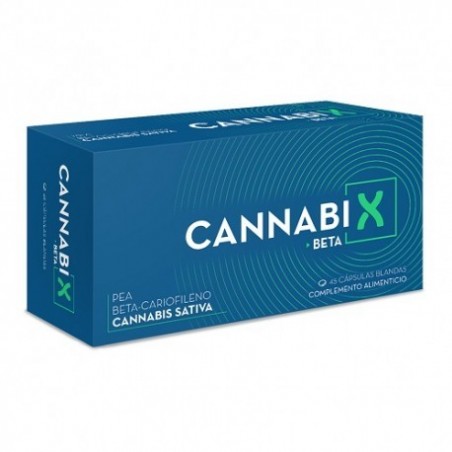 Comprar CANNABIX BETA 45 CÁPSULAS BLANDAS al mejor precio en Farmacia4Estaciones, tu farmacia online Comprar CANNABIX BETA 45 CÁPSULAS BLANDAS