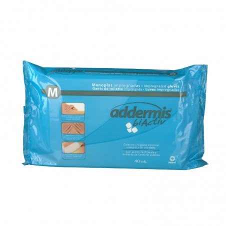 Comprar ADDERMIS BIACTIV MANOPLAS 40 UNIDADES al mejor precio en Farmacia4Estaciones, tu farmacia online Comprar ADDERMIS BIACTIV MANOPLAS 40 UNIDADES
