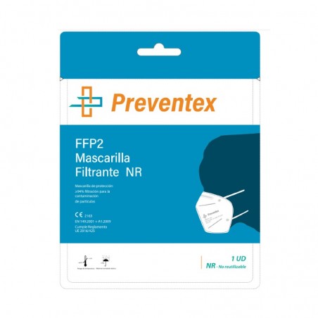 Comprar MASCARILLA PREVENTEX FFP2 1 UNIDAD al mejor precio en Farmacia4Estaciones, tu farmacia online Comprar MASCARILLA PREVENTEX FFP2 1 UNIDAD