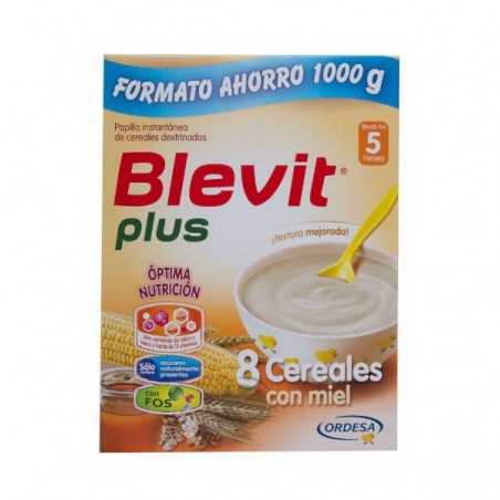 Comprar BLEVIT PLUS 8 CEREALES CON MIEL 1000 G al mejor precio en Farmacia4Estaciones, tu farmacia online Comprar BLEVIT PLUS 8 CEREALES CON MIEL 1000 G