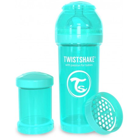 Comprar biberón twistshake anticólico turquesa 260 ml