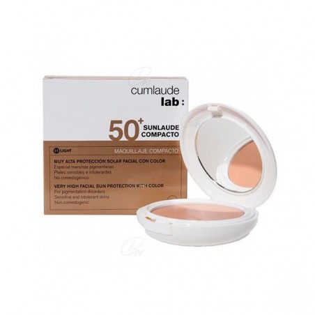 Comprar sunlaude compacto spf 50+ color tono 01 light 10 g