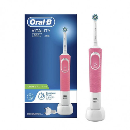 Comprar oral-b vitality 100 crossaction cepillo eléctrico rosa