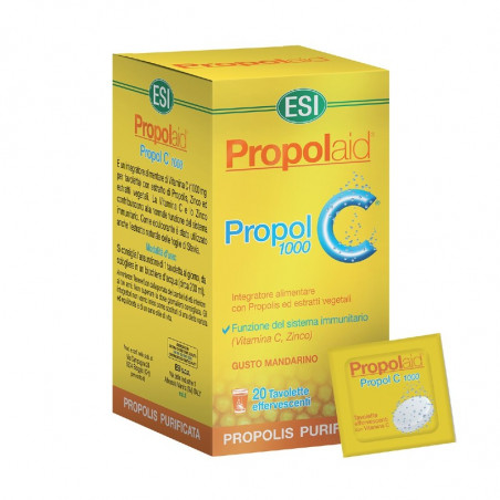 Comprar PROPOLAID PROPOL C 1000 MG 20 COMPRIMIDOS EFERVESCENTES al mejor precio en Farmacia4Estaciones, tu farmacia online Comprar PROPOLAID PROPOL C 1000 MG 20 COMPRIMIDOS EFERVESCENTES