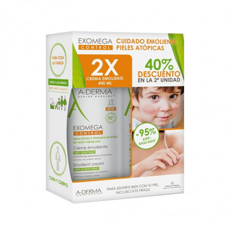 Comprar a-derma exomega control pack crema emoliente 2 x 400 ml