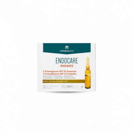 Comprar ENDOCARE RADIANCE C PROTEOGLICANOS SPF 30 10 AMPOLLAS al mejor precio en Farmacia4Estaciones, tu farmacia online Comprar ENDOCARE RADIANCE C PROTEOGLICANOS SPF 30 10 AMPOLLAS