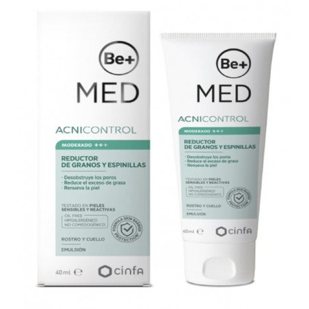 Comprar BE+ MED ACNICONTROL REDUCTOR DE GRANOS Y ESPINILLAS 40 ML al mejor precio en Farmacia4Estaciones, tu farmacia online Comprar BE+ MED ACNICONTROL REDUCTOR DE GRANOS Y ESPINILLAS 40 ML