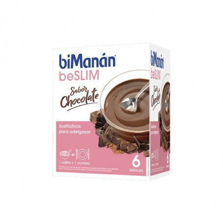 Comprar BIMANÁN NATILLA BESLIM CHOCOLATE 6 SOBRES al mejor precio en Farmacia4Estaciones, tu farmacia online Comprar BIMANÁN NATILLA BESLIM CHOCOLATE 6 SOBRES