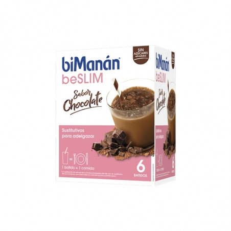 Comprar BIMANÁN BATIDO BESLIM CHOCOLATE 6 SOBRES al mejor precio en Farmacia4Estaciones, tu farmacia online Comprar BIMANÁN BATIDO BESLIM CHOCOLATE 6 SOBRES