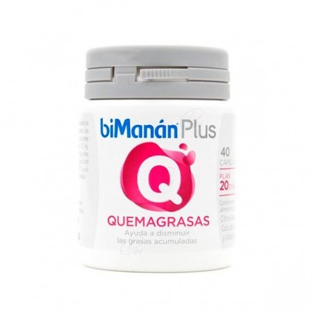 Comprar BIMANÁN PLUS Q QUEMAGRASAS 40 CÁPSULAS al mejor precio en Farmacia4Estaciones, tu farmacia online Comprar BIMANÁN PLUS Q QUEMAGRASAS 40 CÁPSULAS