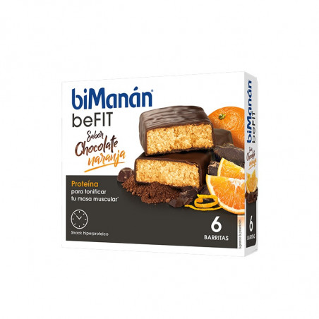 Comprar BIMANÁN BARRITAS BEFIT CHOCOLATE Y NARANJA 6 UNIDADES al mejor precio en Farmacia4Estaciones, tu farmacia online Comprar BIMANÁN BARRITAS BEFIT CHOCOLATE Y NARANJA 6 UNIDADES