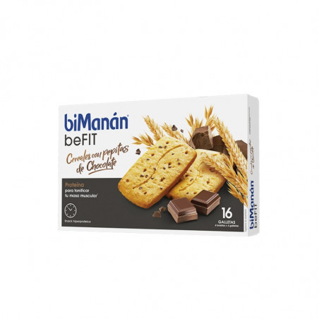 Comprar bimanán galletas befit de cereales con pepitas de chocolate 16 unidades