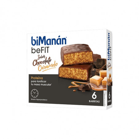 Comprar BIMANÁN BARRITAS BEFIT CHOCOLATE Y CARAMELO 6 UNIDADES al mejor precio en Farmacia4Estaciones, tu farmacia online Comprar BIMANÁN BARRITAS BEFIT CHOCOLATE Y CARAMELO 6 UNIDADES