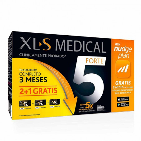 Comprar XLS MEDICAL FORTE 5 NUDGE 180 CÁPSULAS 2 + 1