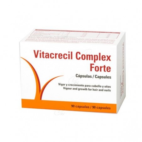 Comprar VITACRECIL COMPLEX FORTE 90 CAPS al mejor precio en Farmacia4Estaciones, tu farmacia online Comprar VITACRECIL COMPLEX FORTE 90 CAPS