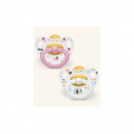 Comprar NUK HAPPY KIDS CHUPETES LÁTEX 18-36 M 2 UNIDADES al mejor precio en Farmacia4Estaciones, tu farmacia online Comprar NUK HAPPY KIDS CHUPETES LÁTEX 18-36 M 2 UNIDADES