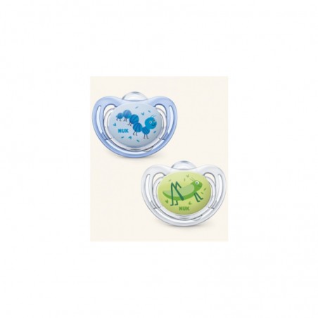 Comprar nuk freestyle chupetes silicona 18-36 m 2 unidades al mejor precio en Farmacia4Estaciones, tu farmacia online Comprar nuk freestyle chupetes silicona 18-36 m 2 unidades