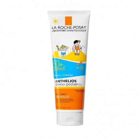Comprar LA ROCHE POSAY ANTHELIOS SPF 50+ PEDIATRICS LECHE 250 ML al mejor precio en Farmacia4Estaciones, tu farmacia online Comprar LA ROCHE POSAY ANTHELIOS SPF 50+ PEDIATRICS LECHE 250 ML
