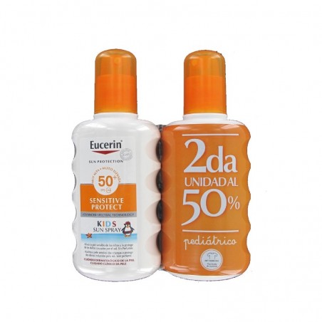 Comprar eucerin duplo sensitive protect spf50+ spray solar infantil 2 x 200 ml