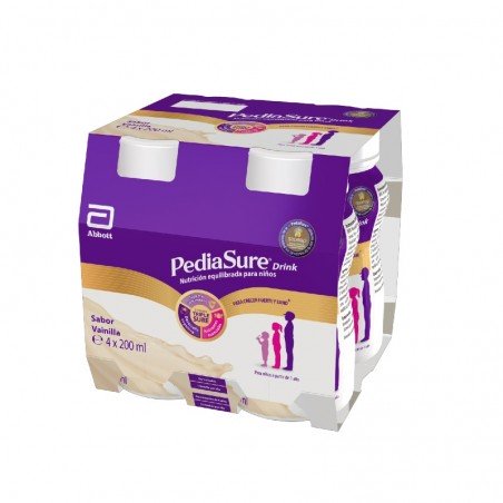 Comprar PEDIASURE DRINK VAINILLA 4 X 200 ML al mejor precio en Farmacia4Estaciones, tu farmacia online Comprar PEDIASURE DRINK VAINILLA 4 X 200 ML
