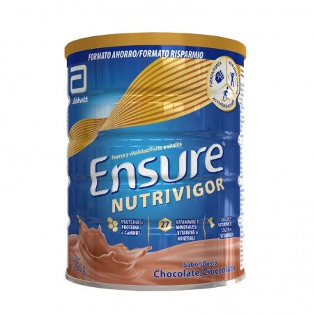 Comprar ENSURE NUTRIVIGOR POLVO CHOCOLATE 850 G al mejor precio en Farmacia4Estaciones, tu farmacia online Comprar ENSURE NUTRIVIGOR POLVO CHOCOLATE 850 G