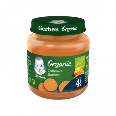 Comprar gerber organic tarrito calabaza y boniato 125 g