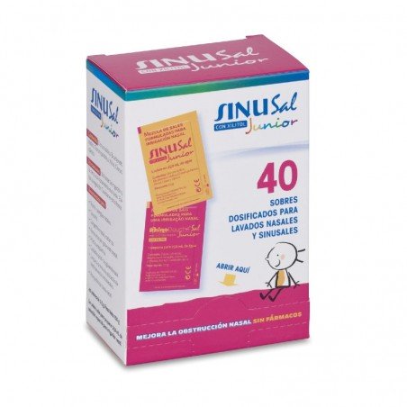 Comprar SINUSAL JUNIOR 40 SOBRES al mejor precio en Farmacia4Estaciones, tu farmacia online Comprar SINUSAL JUNIOR 40 SOBRES