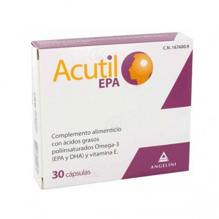 Comprar ACUTIL EPA 30 CAPSULAS al mejor precio en Farmacia4Estaciones, tu farmacia online Comprar ACUTIL EPA 30 CAPSULAS