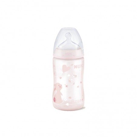 Comprar NUK BABY ROSE & BLUE FIRST CHOICE+ BIBERÓN ROSA SILICONA 300 ML 0-6M al mejor precio en Farmacia4Estaciones, tu farmacia online Comprar NUK BABY ROSE & BLUE FIRST CHOICE+ BIBERÓN ROSA SILICONA 300 ML 0-6M