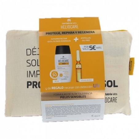 Comprar heliocare pack 360º mineral tolerance fluid spf50+ 50 ml + endocare radiance c oil-free 10 ampollas
