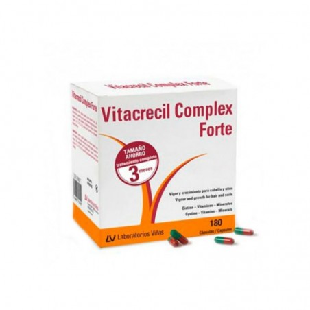 Comprar VITACRECIL COMPLEX FORTE 180 CÁPSULAS al mejor precio en Farmacia4Estaciones, tu farmacia online Comprar VITACRECIL COMPLEX FORTE 180 CÁPSULAS