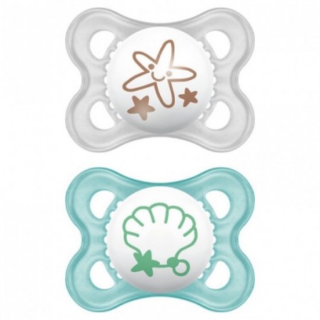 Chupetes: Mam Chupete Original Silicona + Clip 0-6 Meses