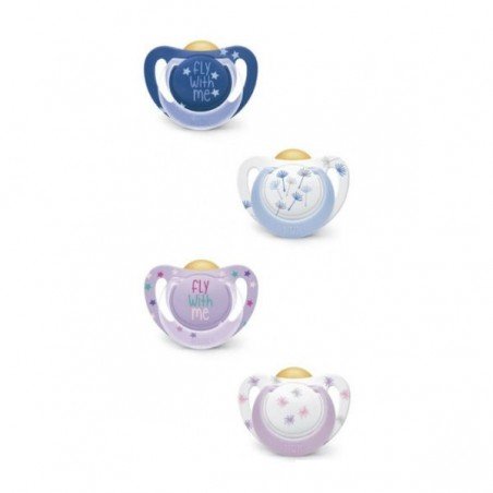 Comprar NUK 2 CHUPETES ANATÓMICOS LÁTEX IN THE AIR 18-36 MESES al mejor precio en Farmacia4Estaciones, tu farmacia online Comprar NUK 2 CHUPETES ANATÓMICOS LÁTEX IN THE AIR 18-36 MESES
