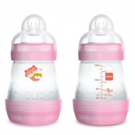 Comprar mam easy start anti-colic biberón silicona rosa 160 ml 0+ m 1 unidad