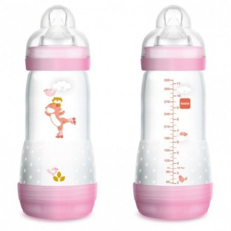 Comprar mam easy start anti-colic biberón silicona rosa 320 ml 4+ m 1 unidad