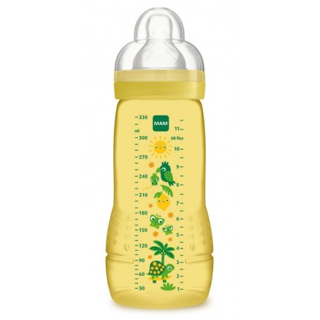 Comprar mam easy active baby bottle biberón silicona amarillo 330 ml 4+ m 1 unidad