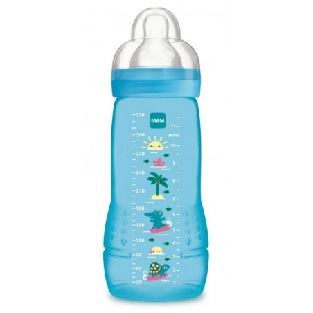 Comprar mam easy active baby bottle biberón silicona azul 330 ml 4+ m 1 unidad