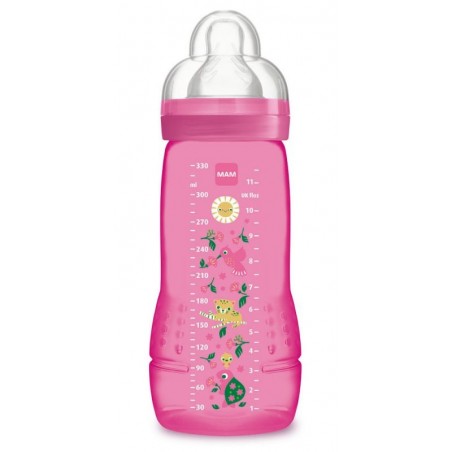 Comprar mam easy active baby bottle biberón silicona rosa 330 ml 4+ m 1 unidad al mejor precio en Farmacia4Estaciones, tu farmacia online Comprar mam easy active baby bottle biberón silicona rosa 330 ml 4+ m 1 unidad