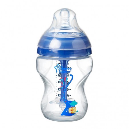 Comprar tommee tippee biberón anticólico avanzado 260 ml azul 0+ m 1 unidad