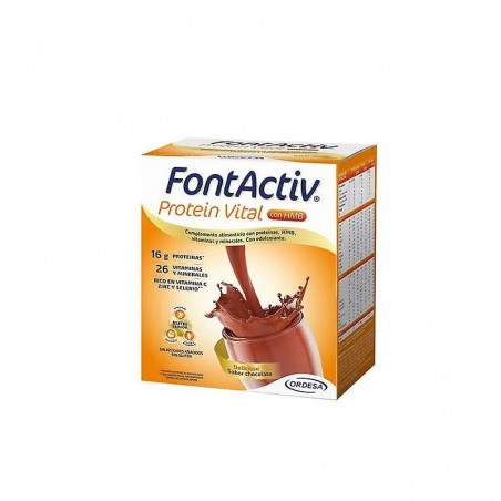 Comprar fontactiv protein vital chocolate 14 sobres