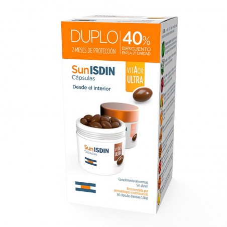 Comprar SUNISDIN VITAOX ULTRA DUPLO 2 X 30 CÁPSULAS al mejor precio en Farmacia4Estaciones, tu farmacia online Comprar SUNISDIN VITAOX ULTRA DUPLO 2 X 30 CÁPSULAS