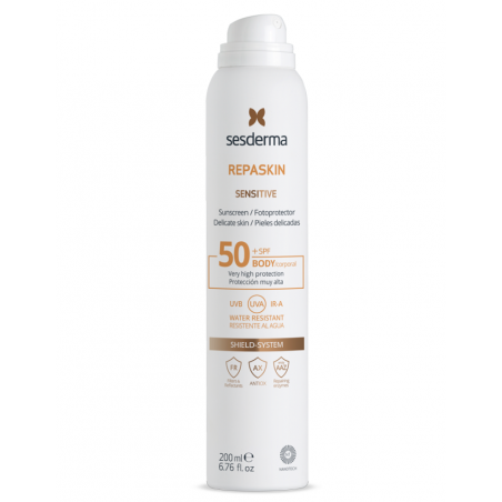 Comprar sesderma repaskin sensitive spf 50+ fotoprotector pieles sensibles 200 ml