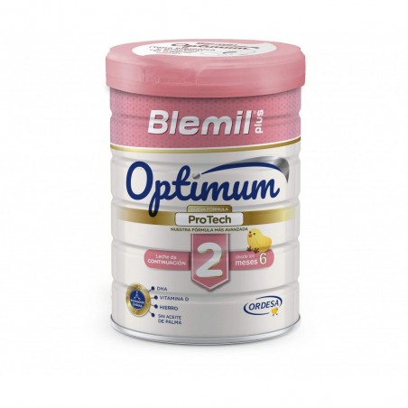 Comprar BLEMIL PLUS 2 OPTIMUM NUEVA FORMULA PROTECH 800G al mejor precio en Farmacia4Estaciones, tu farmacia online Comprar BLEMIL PLUS 2 OPTIMUM NUEVA FORMULA PROTECH 800G