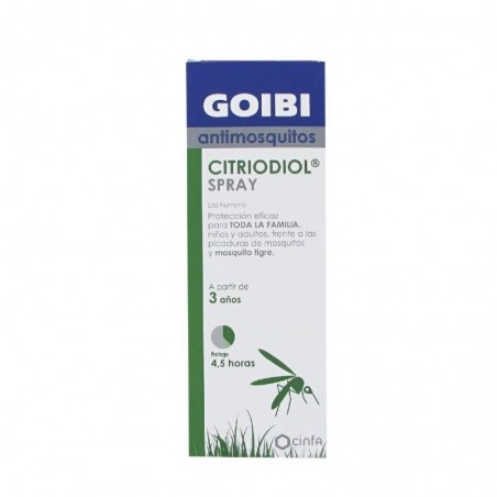 Comprar GOIBI CITRIODIOL SPRAY REPELENTE DE INSECTOS 100 ML al mejor precio en Farmacia4Estaciones, tu farmacia online Comprar GOIBI CITRIODIOL SPRAY REPELENTE DE INSECTOS 100 ML