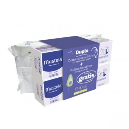 Comprar mustela crema balsamo 2 x 100 ml + toallitas 70 ud