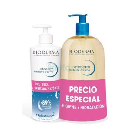 Comprar bioderma pack atoderm intensive baume 500 ml + atoderm aceite de ducha 1 l