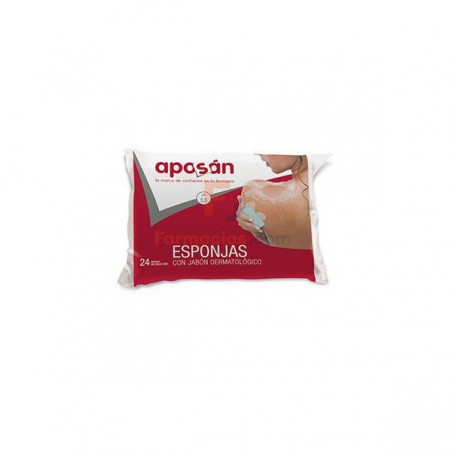Comprar APOSÁN ESPONJA ENJABONADA 24 UDS al mejor precio en Farmacia4Estaciones, tu farmacia online Comprar APOSÁN ESPONJA ENJABONADA 24 UDS