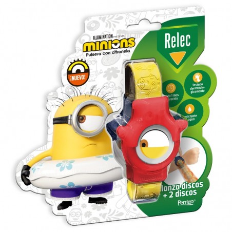 Comprar relec pulsera antimosquitos niños minions roja