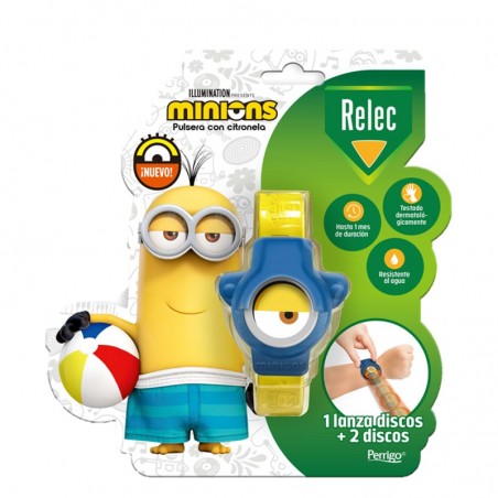 Comprar relec pulsera antimosquitos niños minions azul